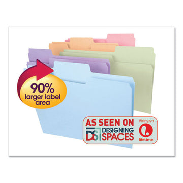 Smead® Supertab Colored File Folders, 1-3-cut Tabs, Legal Size, 11 Pt. Stock, Assorted Pastel Colors, 100-box freeshipping - TVN Wholesale